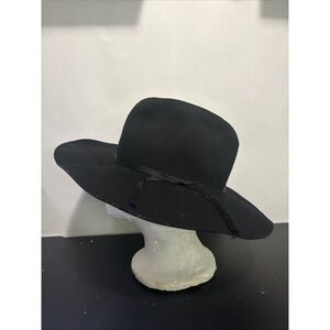 Vintage RODEO KING Cowboy Hat FELT Black Western 20" Circumference